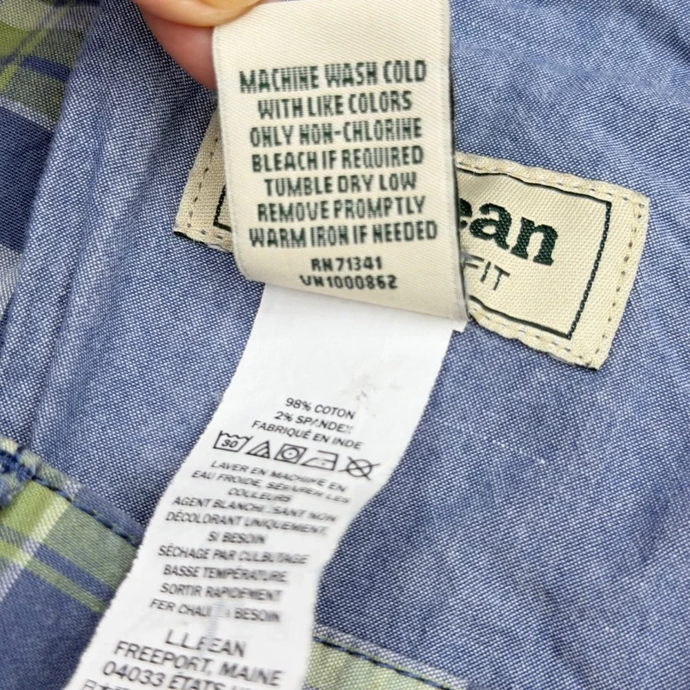 LL Bean Mens 42W Cotton Plaid Golf Shorts Fisherman Coastal Preppy Summer Y2K
